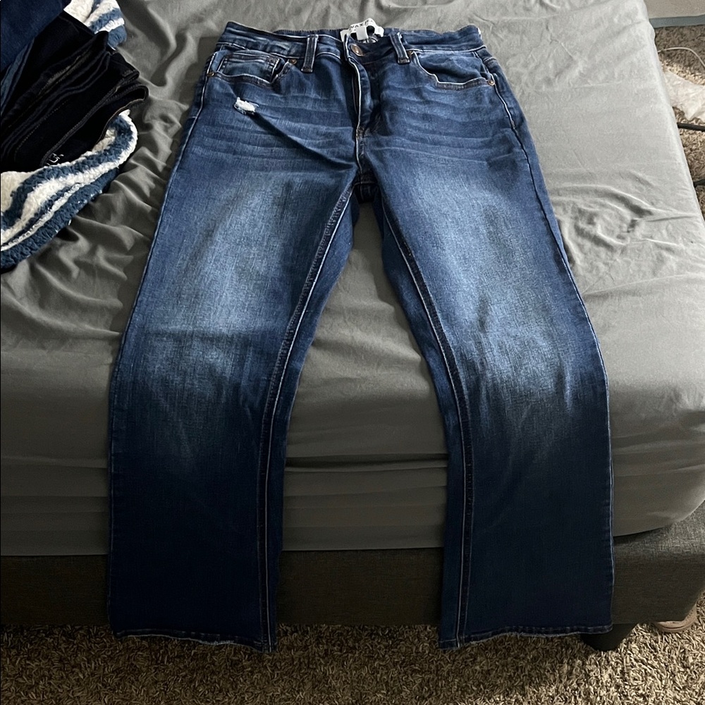 Wax Jean Women's Boot Cut Jeans - Dark Blue